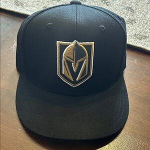 Golden Knights Black and Gold Logo Cap